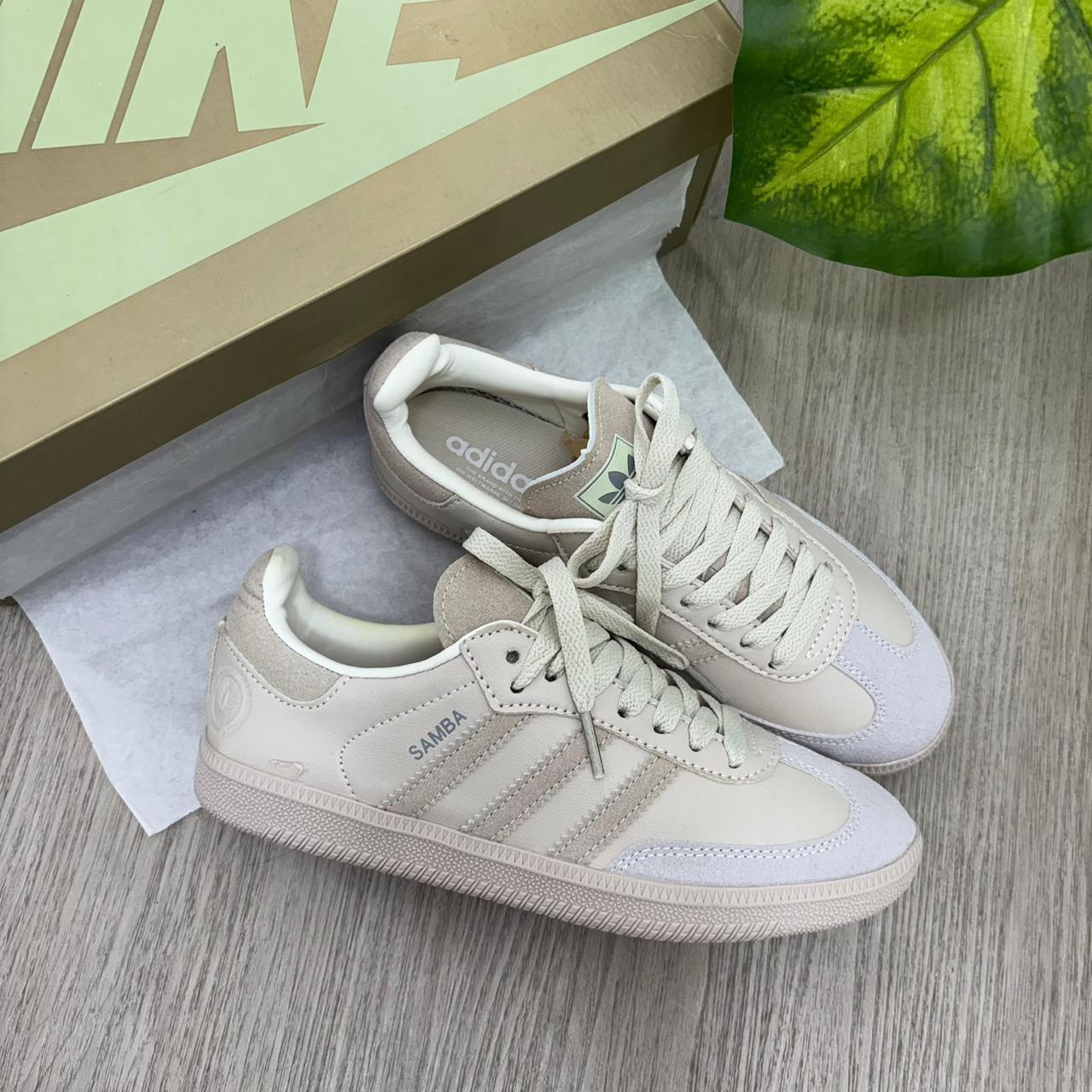 Tenis Adidas Samba Beige Dama Ibague